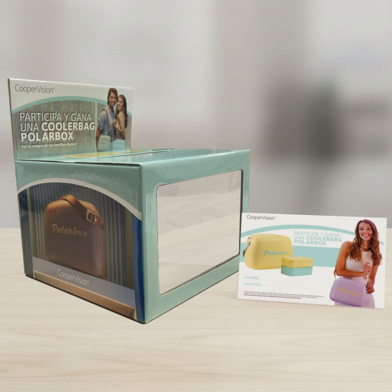 Artes Gráficas Danubio - Trabajos - Packaging - Urna CooperVision