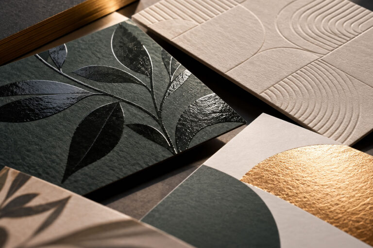 Artes Gráficas Danubio - Blog - Muestras de papelería con texturas premium